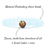 Load image into Gallery viewer, Homes Bracelet - Great Lakes Chalcedony
