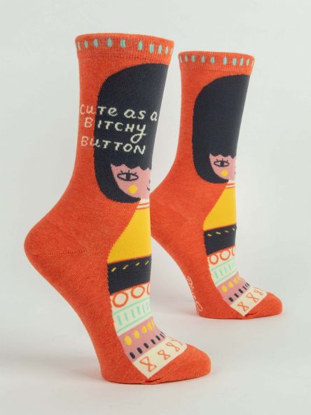 Women's Socks - Cute As A Bitchy Button