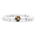 Load image into Gallery viewer, Homes Bracelet -Great Lakes- White Howlite

