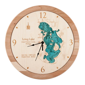 17.5" Long Lake Clock