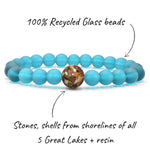 Load image into Gallery viewer, Homes Bracelet - Great Lakes-Peacock Blue
