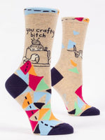 Load image into Gallery viewer, Women&#39;s Socks - You Crafty Bitch
