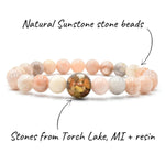 Load image into Gallery viewer, Homes Bracelet - Torch Lake-Sunstone
