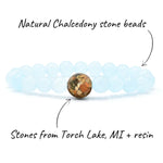 Load image into Gallery viewer, Homes Bracelet - Torch Lake-Chalcedony
