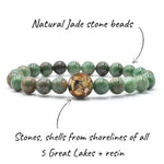 Load image into Gallery viewer, Homes Bracelet - Great Lakes-African Jade
